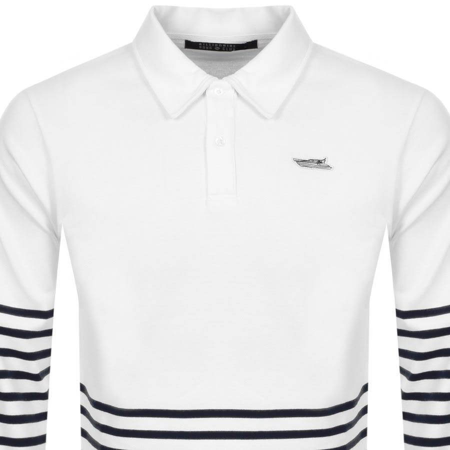 Alternative Image for ProductBillionaire Boys Club Long Sleeved Polo White2